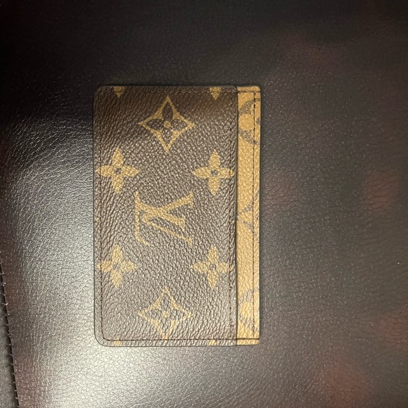 Louis Vuitton Brown and Tan Monogram Card Case - Picture 3 of 6